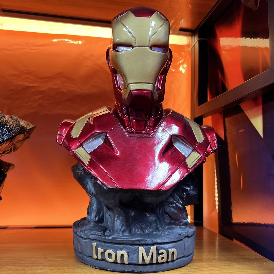 漫威系列GK树脂钢铁侠半身像模玩礼物摆件