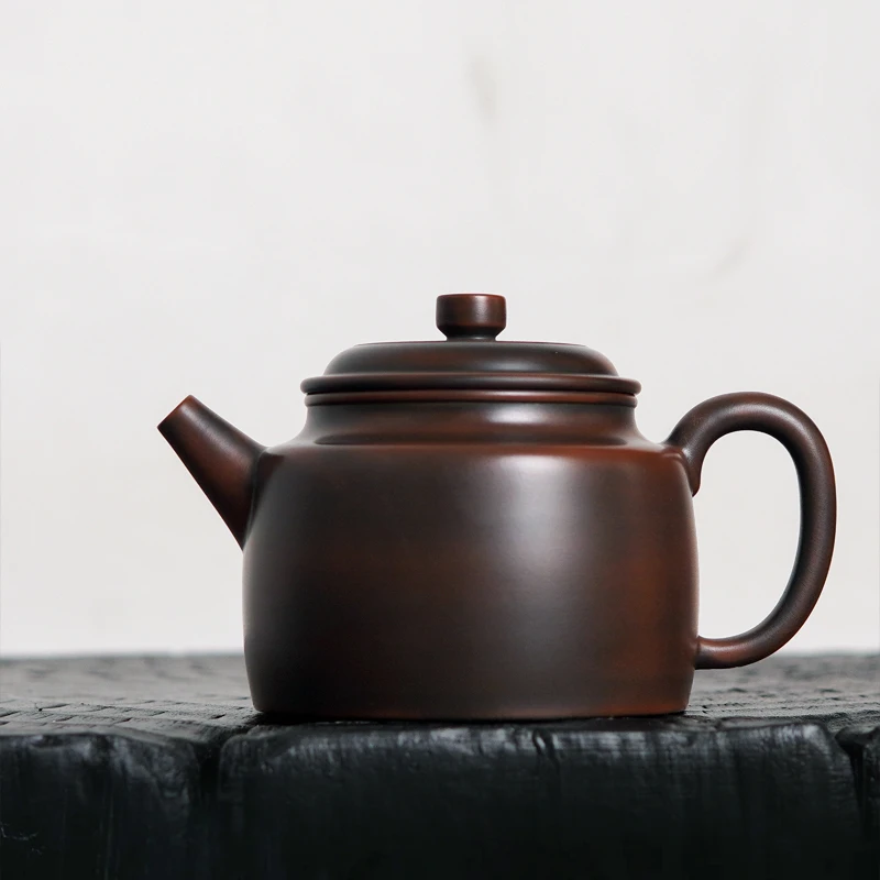 流光古铜德钟 黄开日作品 大亨德钟 广西钦州坭兴陶原矿茶具