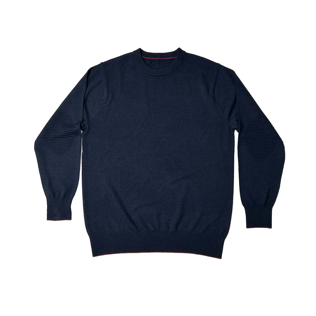 针织毛衣圆领羊毛针织衫毛衣男款秋冬款长袖休闲通勤慵懒基础款