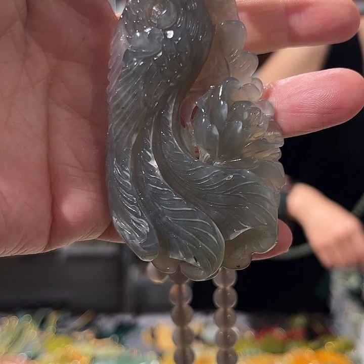 岫玉未镶嵌毛衣链