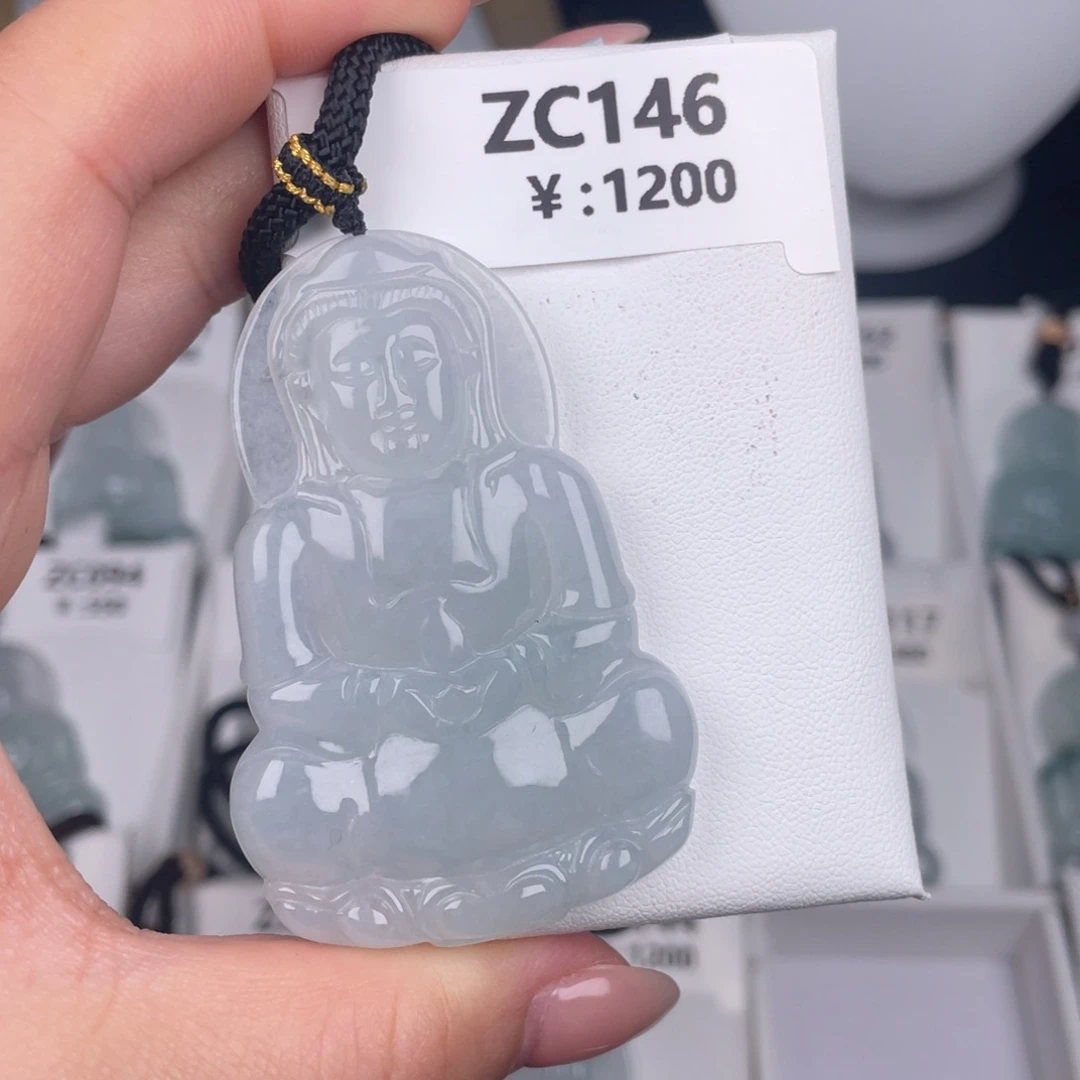 翡翠未镶嵌颈饰zc146