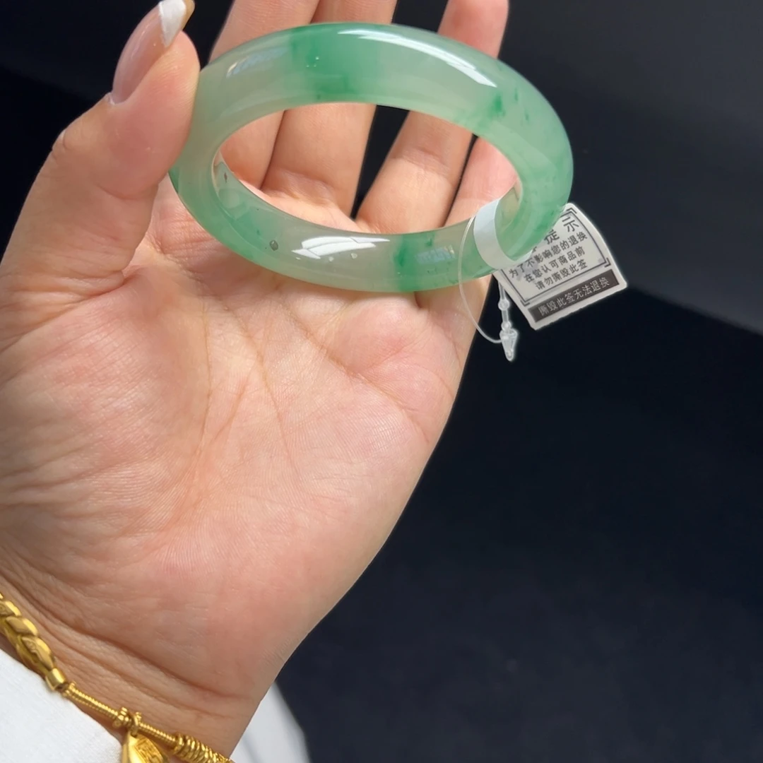 未镶嵌手镯石英质玉非洲翠5455