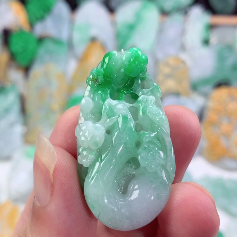 【闪购商品】翡翠未镶嵌吊坠(不含链)健**乐
