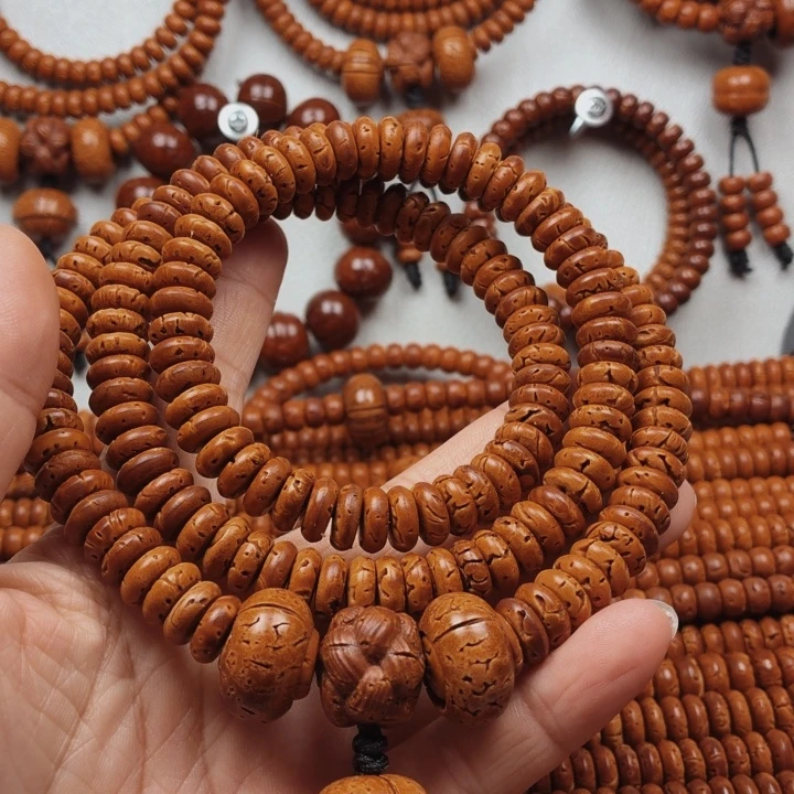 桃木桃核盘缠4乘10花皮色差漏白166颗