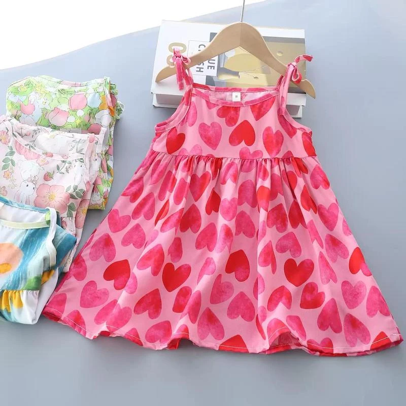 女童儿童碎花连衣裙森系夏季新款宝宝夏装裙子洋气公主背心吊带裙