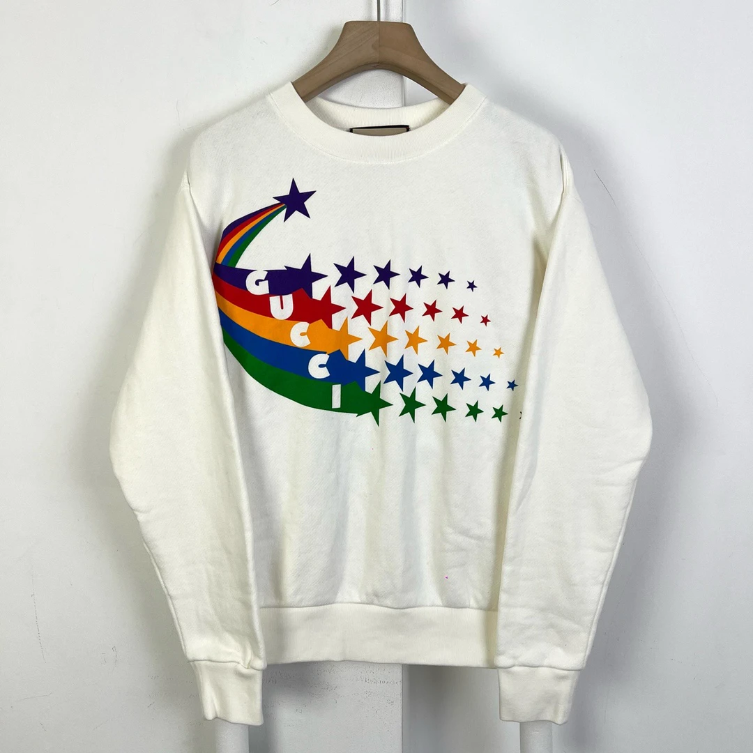 全新未使用 GUCCI/古驰 xxs码/星星印花卫衣/10318