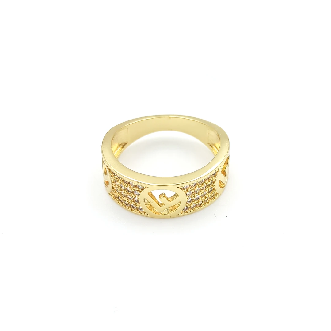 铜合金合成锆石戒指 T1JNX-32714/7 戒指精致简约时尚小众