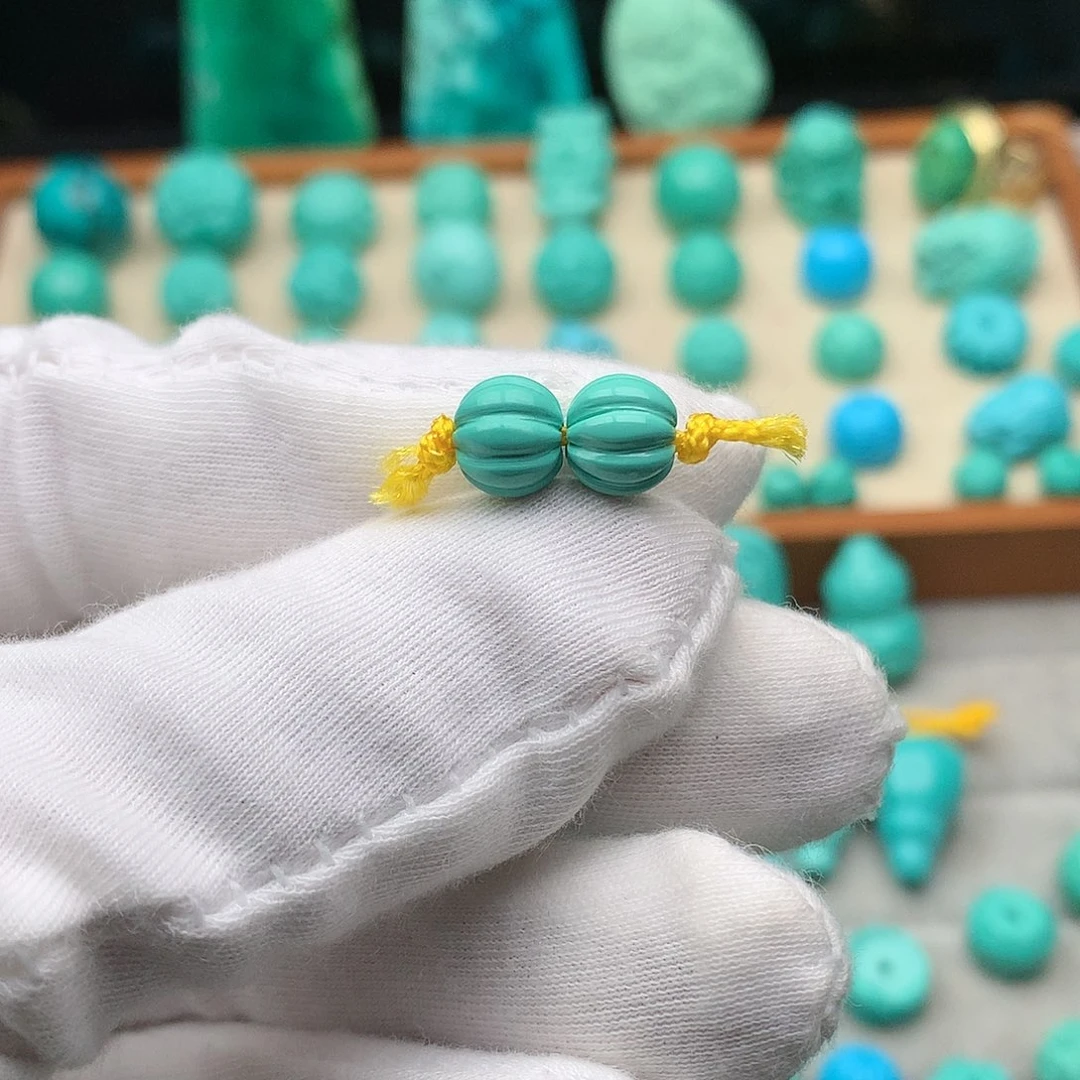 湖北原矿8mm瓜珠一对