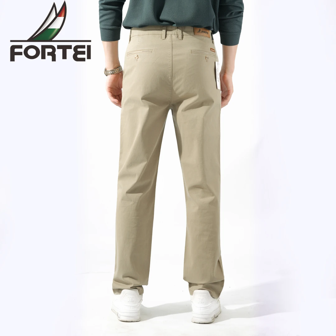 2号-【大直筒高腰宽松】休闲裤男款纯棉男士高腰裤子男春秋宽松