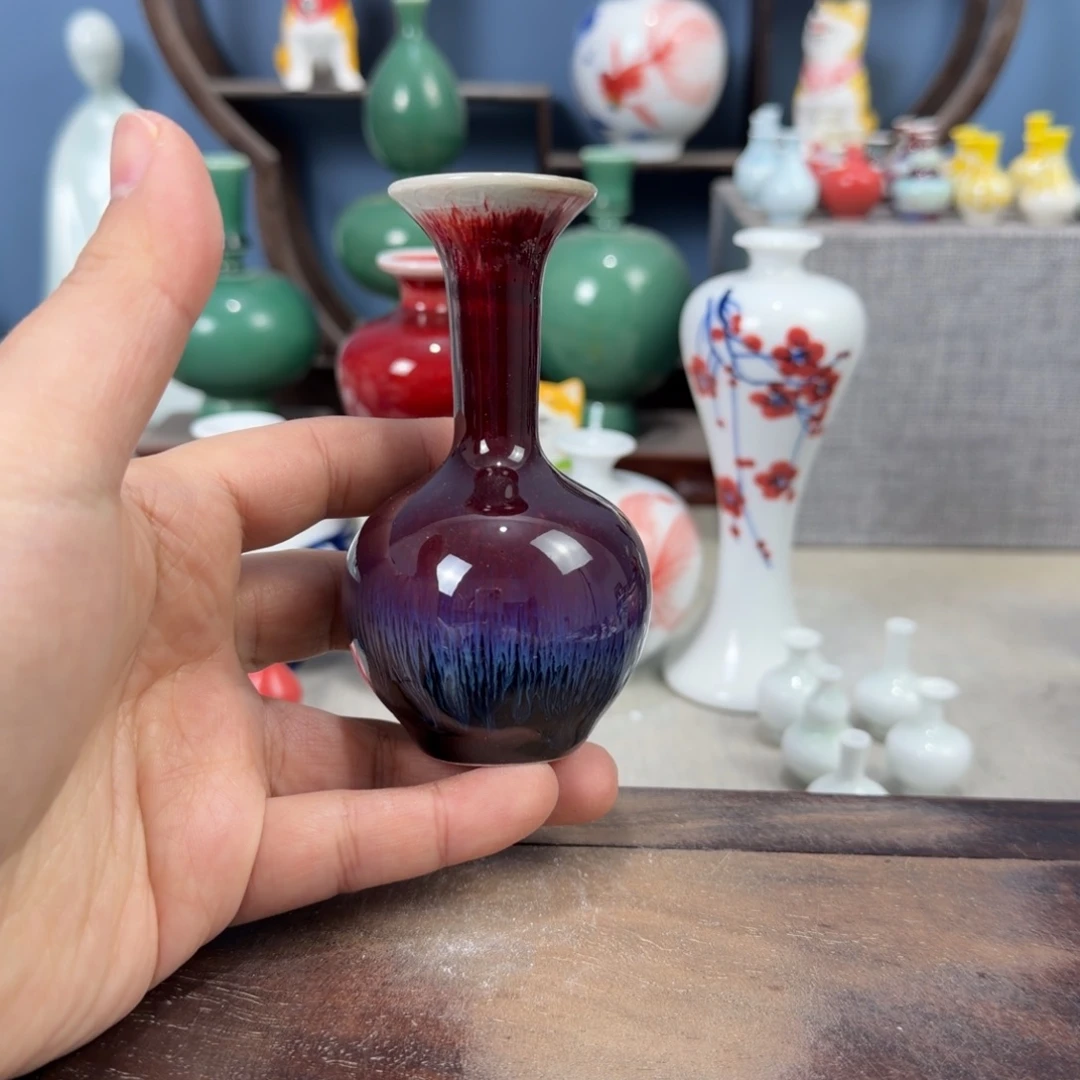 陶瓷手工小花器摆件