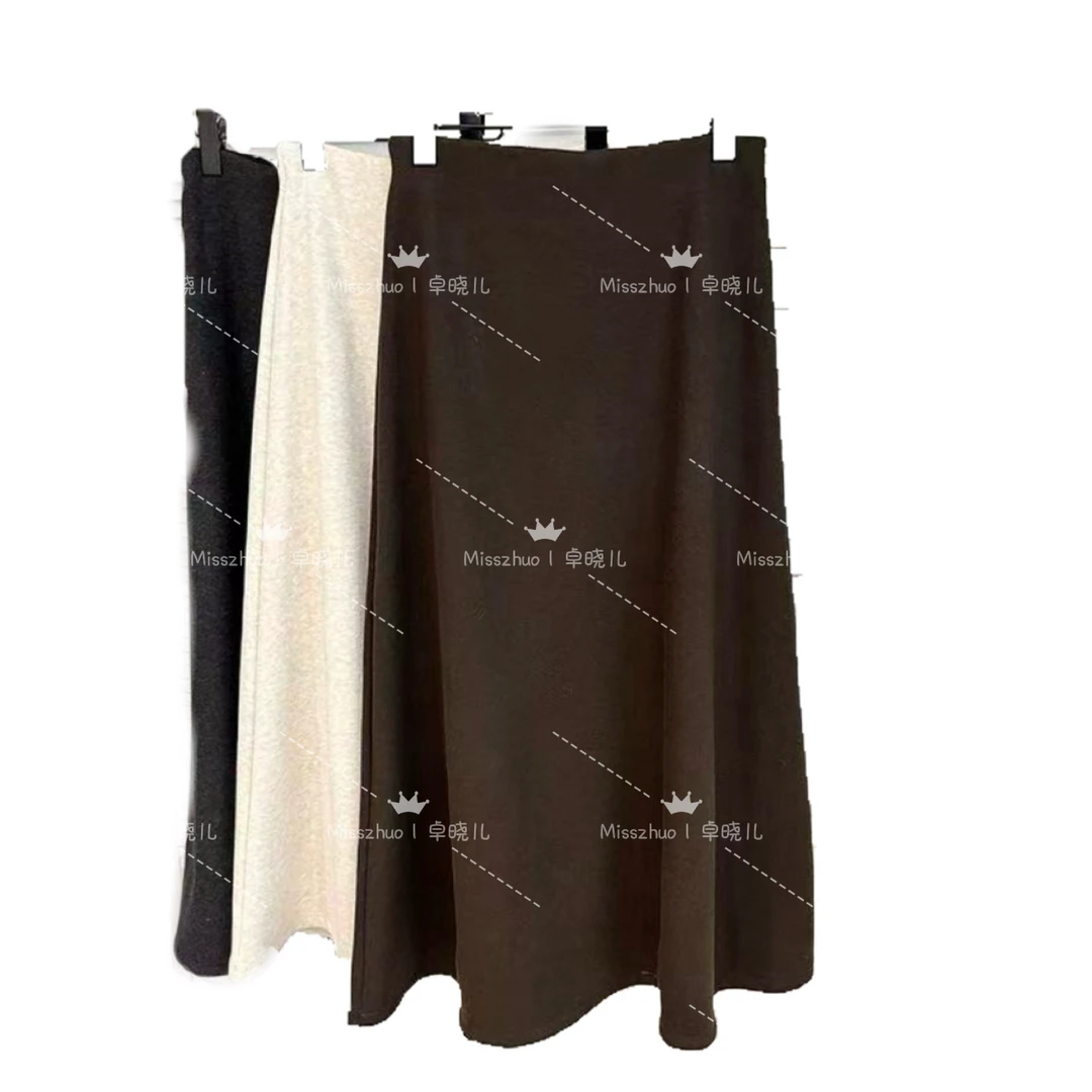 Miss zhuo｜卓晓儿 呢料保暖长款半身裙冬款时尚百搭气质显瘦裙子