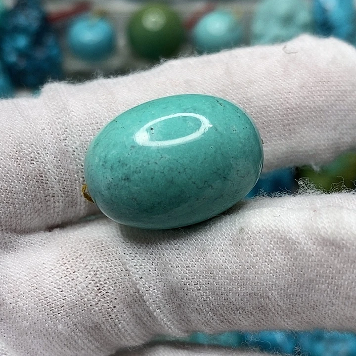 绿松石未镶嵌天然原矿 地大质检