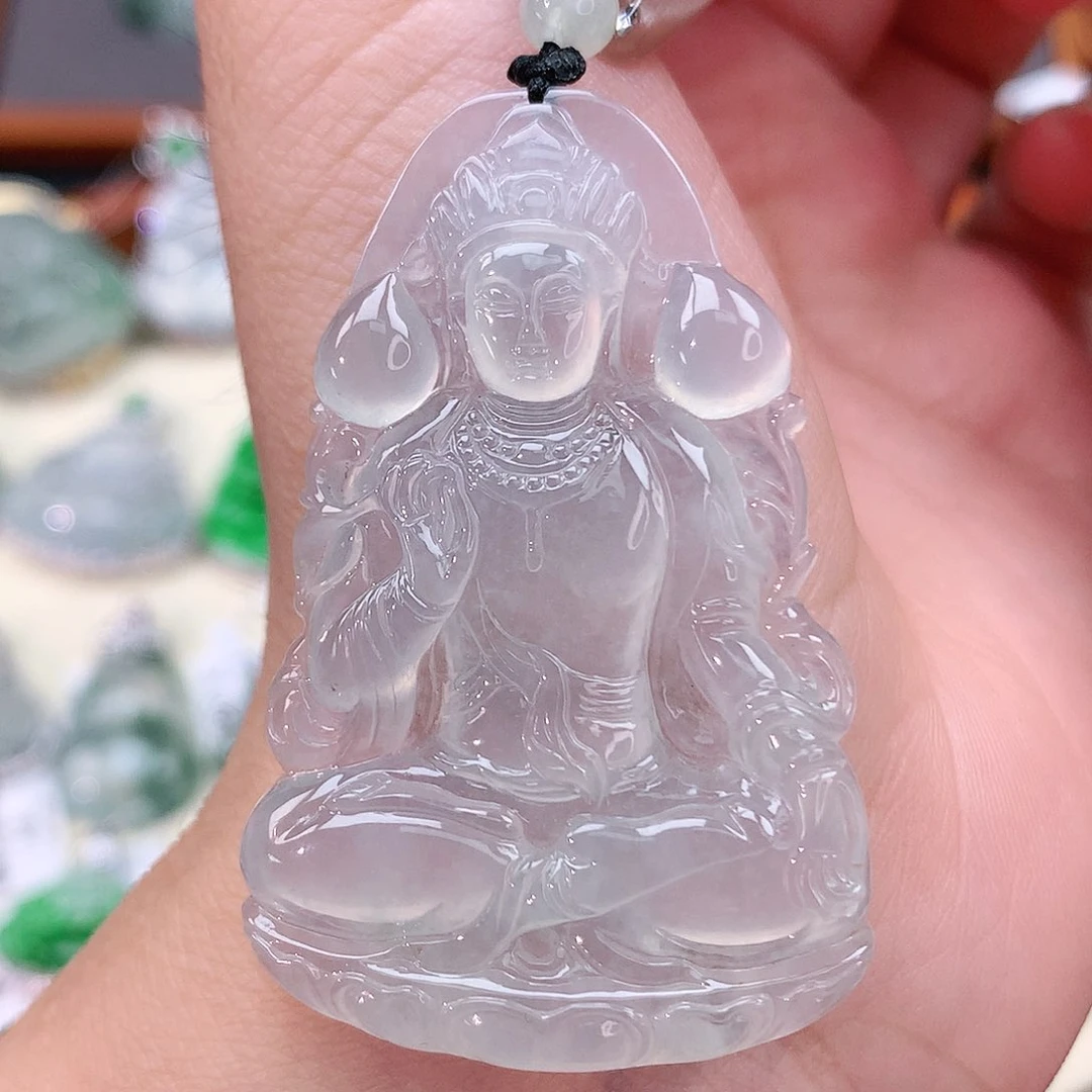 颈饰未镶嵌翡翠观音