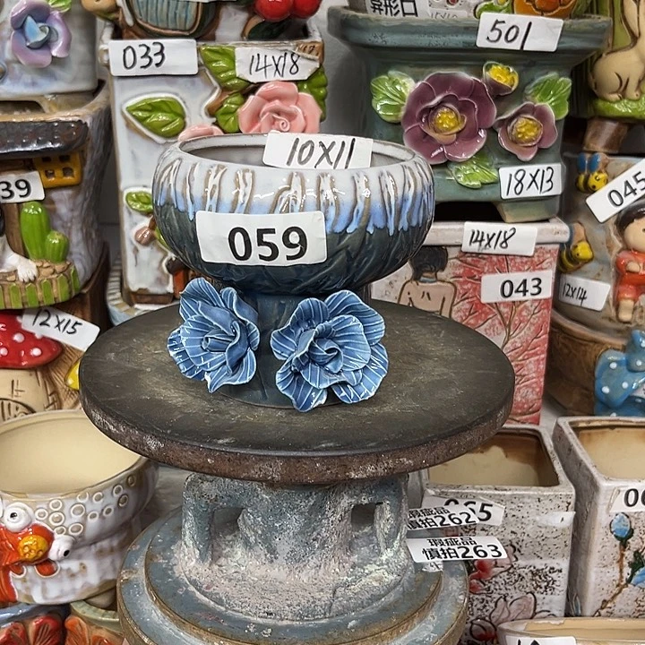 粗陶材质多肉花盆