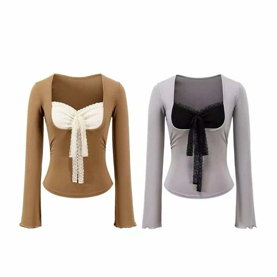 大码纯欲风加厚磨毛两穿打底上衣T恤