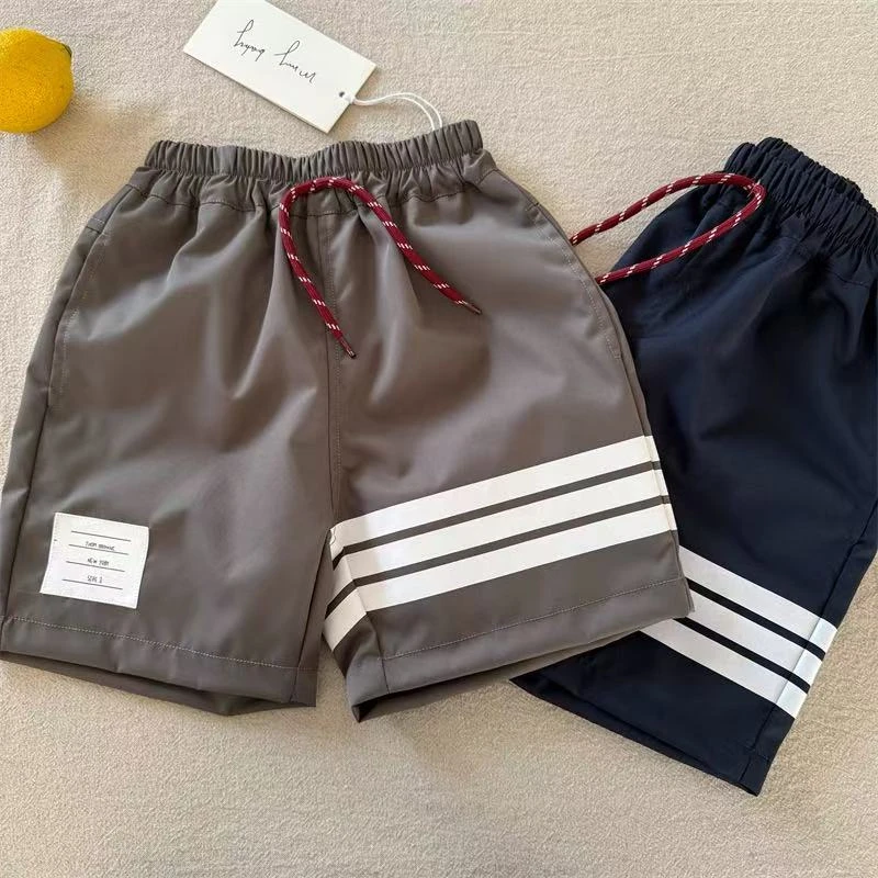 儿童短裤2025夏季新品男女童韩系三条杠短裤宝宝百搭短裤潮50370