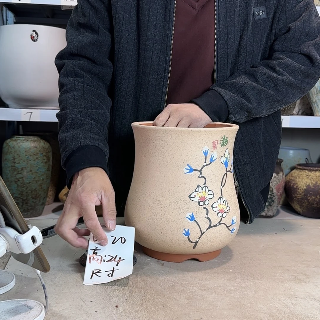 紫砂花盆尺寸20@24