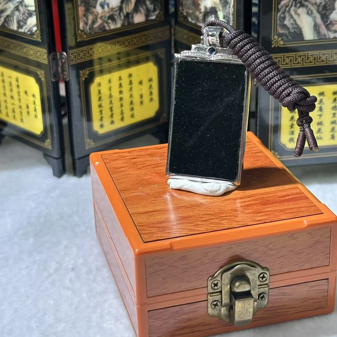 2037-天然翡翠-墨翠大无事牌