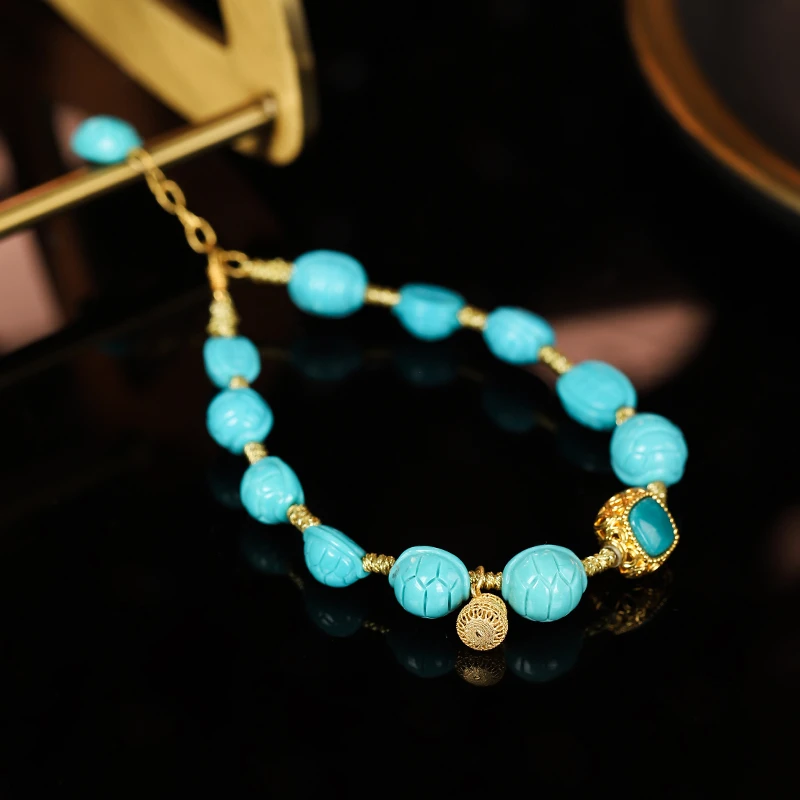 18k绿松富甲手链-多样性发其一