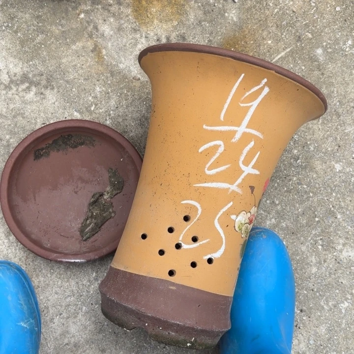 紫砂花盆紫砂的花