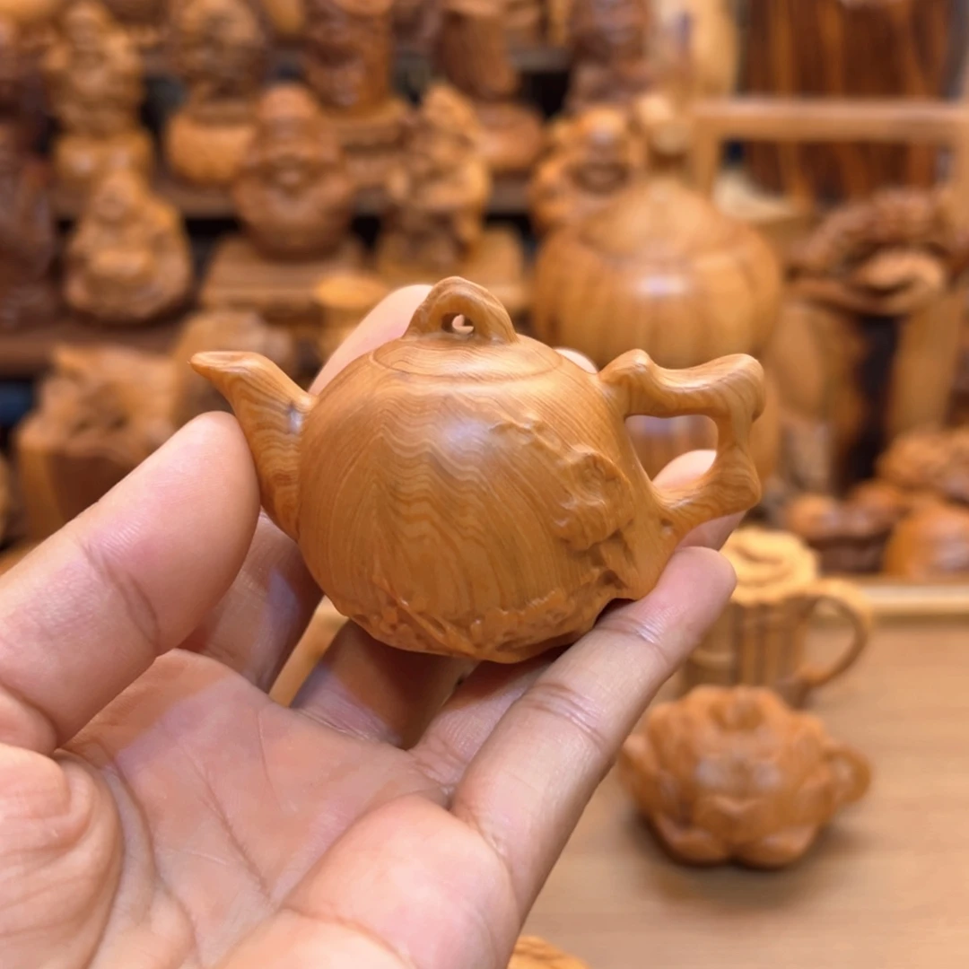 三***阳柏木（崖柏）把把壶