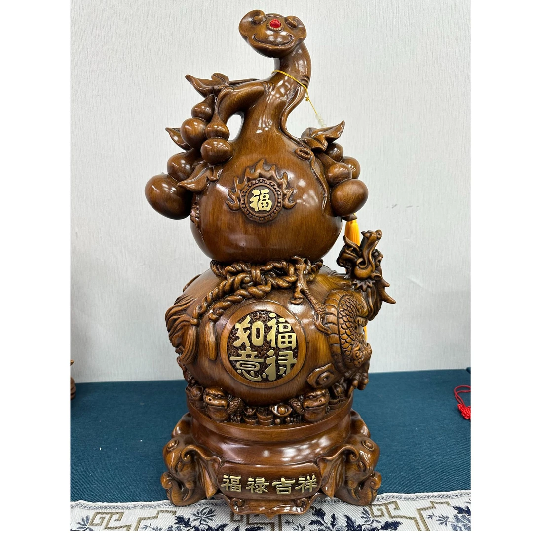 【祥龙葫芦】高约50CM 家居客厅玄关摆件礼品