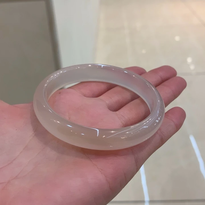 玛瑙/玉髓手镯未镶嵌碎*冰56➕圈口