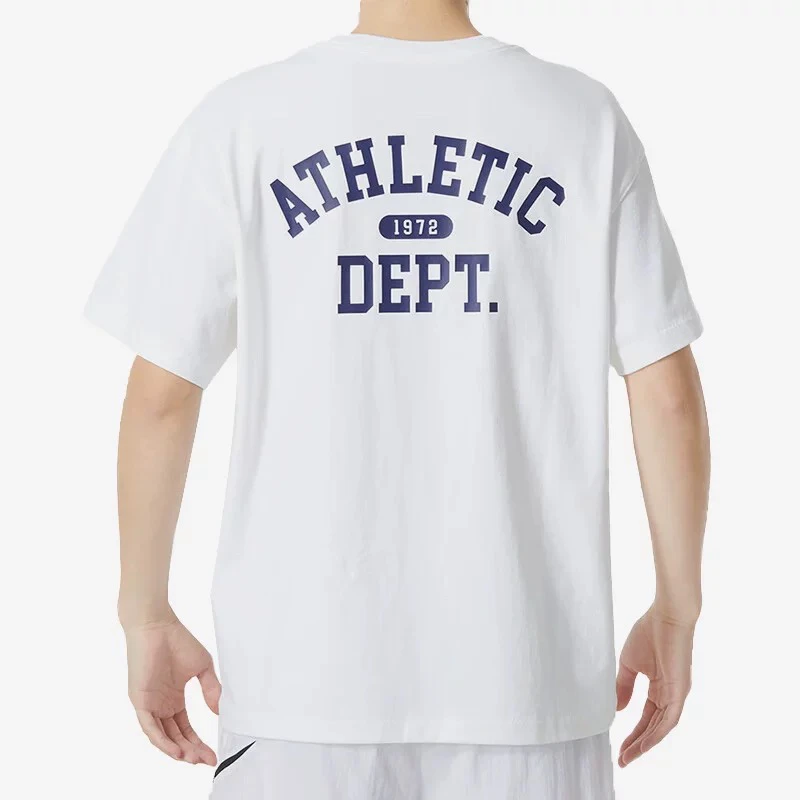 Nike/耐克刺绣logo后背字母印花短袖透气休闲运动T恤FN3698-100