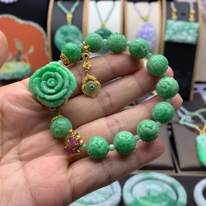 翡翠未镶嵌手链翡翠手链