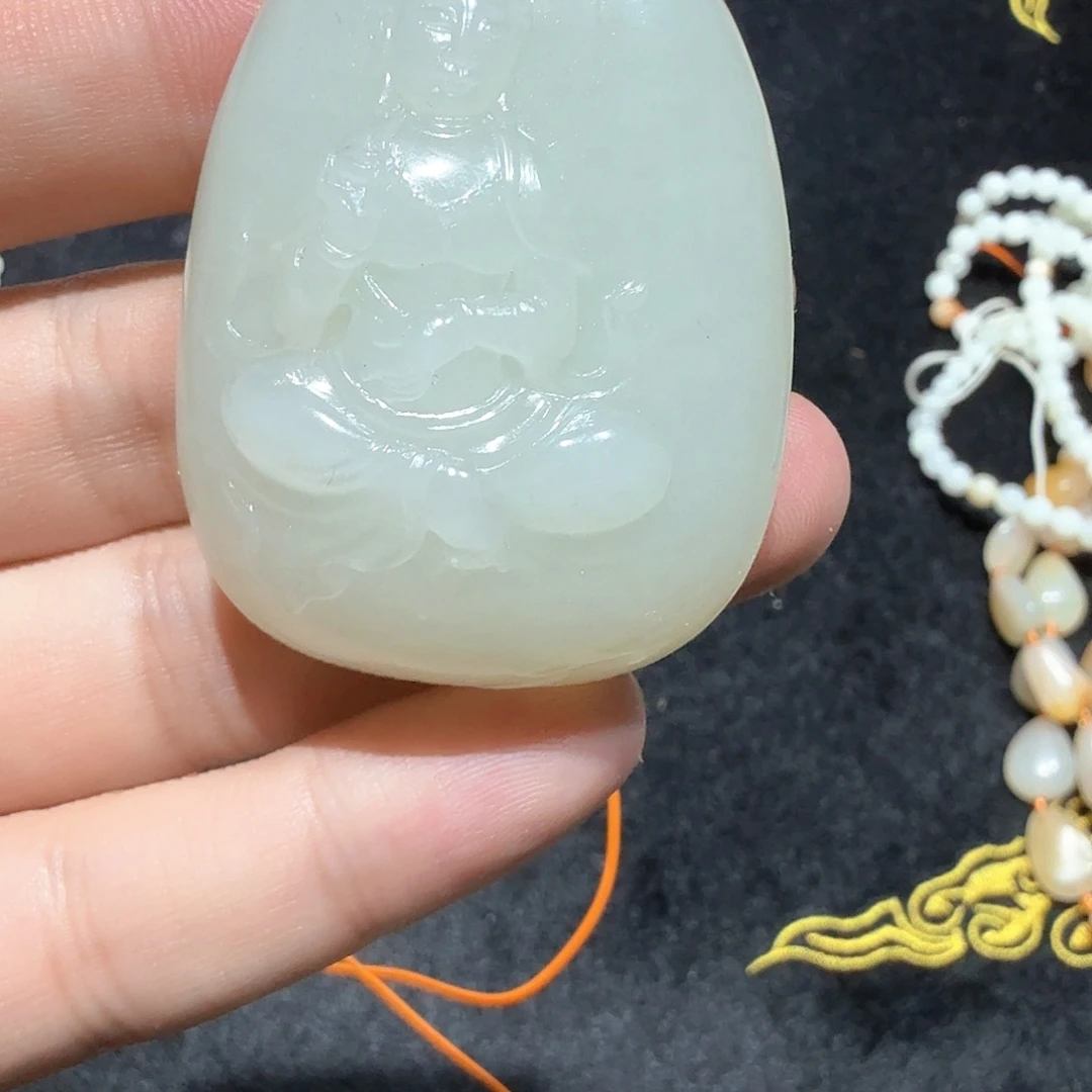 和田玉（糖玉）未镶嵌车挂
