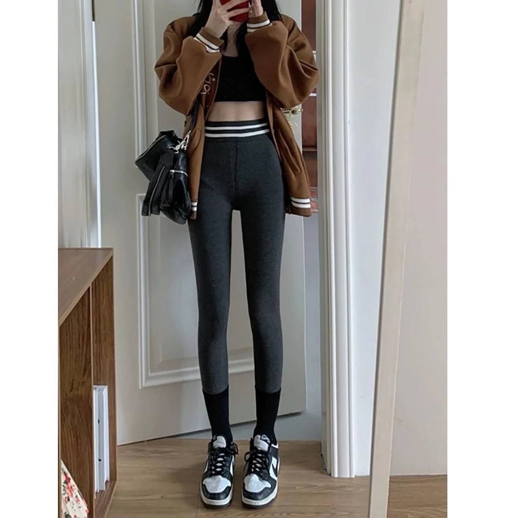 秋冬季加绒瑜伽一体打底裤