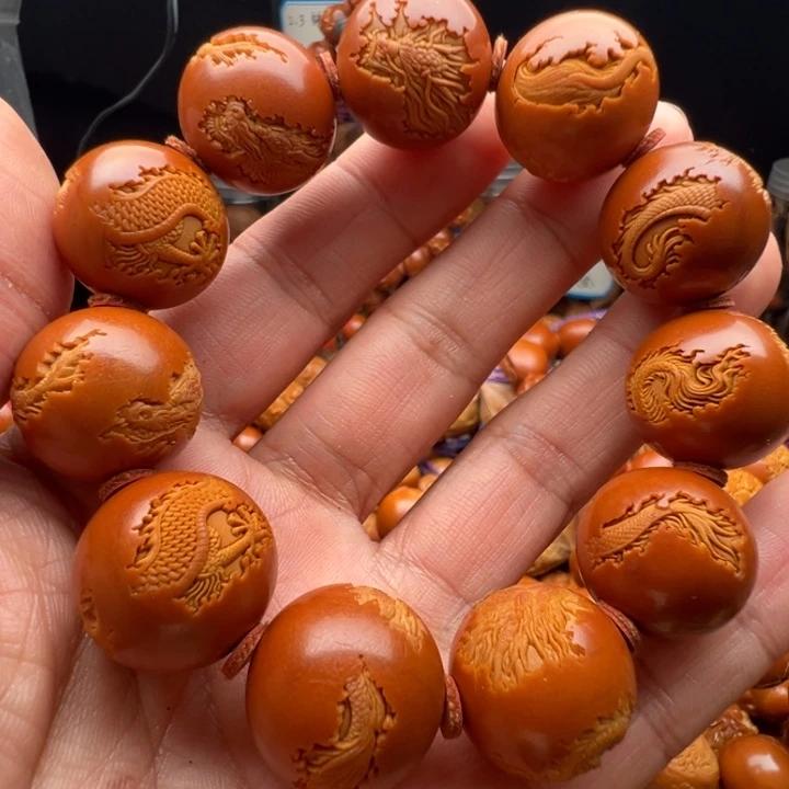 勿***扰手串/手链橄榄核2.8正圆云中龙