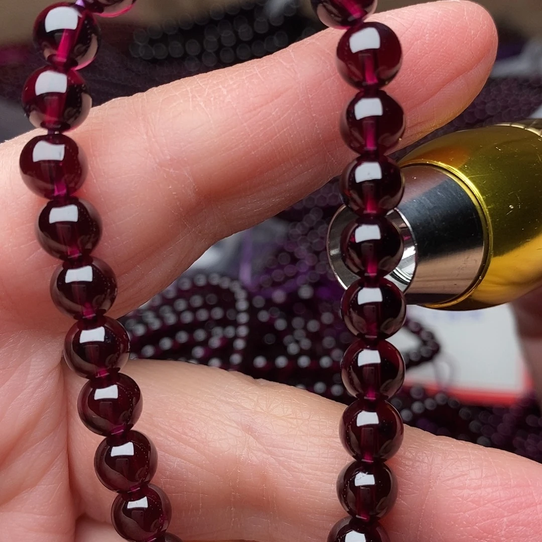 多***࿐未镶嵌手链石榴石卡6.5