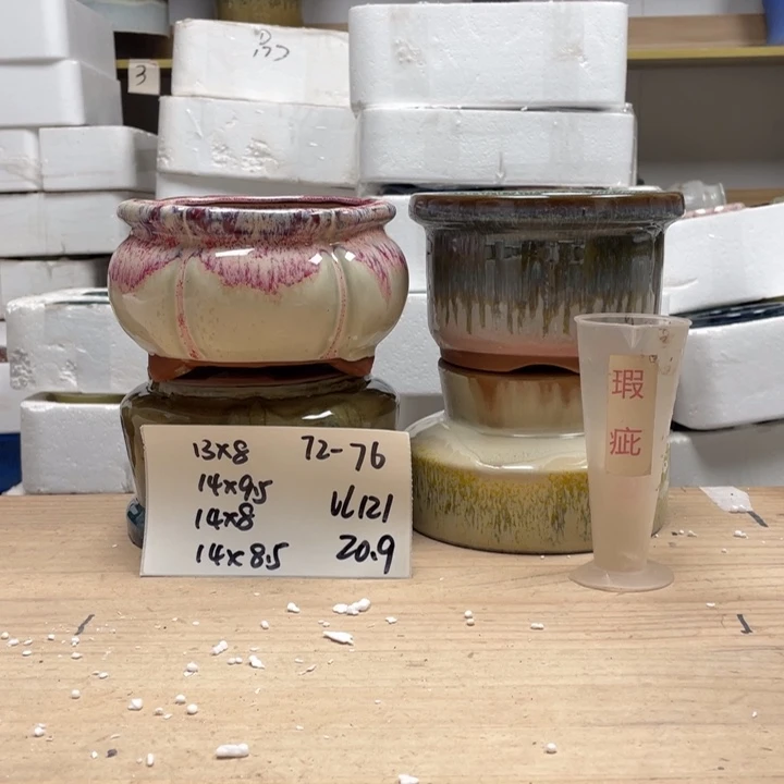 紫砂花盆多肉陶土花盆微瑕76