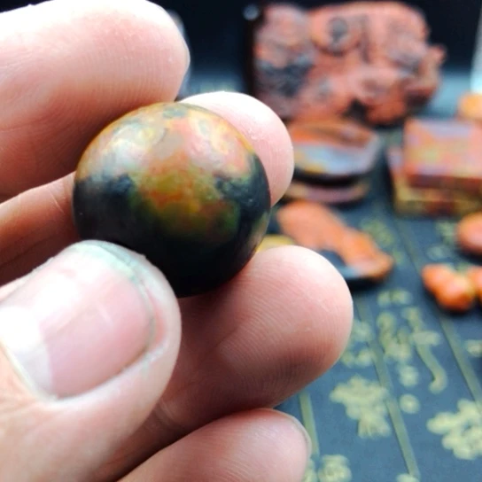 好***生玛瑙/玉髓未镶嵌战国红玛瑙珠子配饰