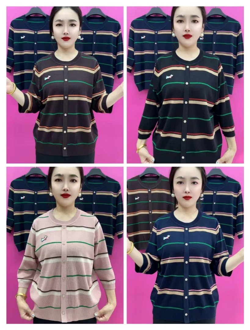 K99-圆领分袖针织衫