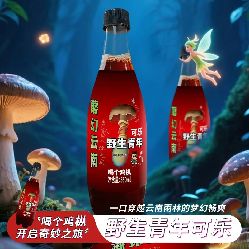 闹江湖 可乐型碳酸饮料(鸡枞菌口味、牛肝菌口味）