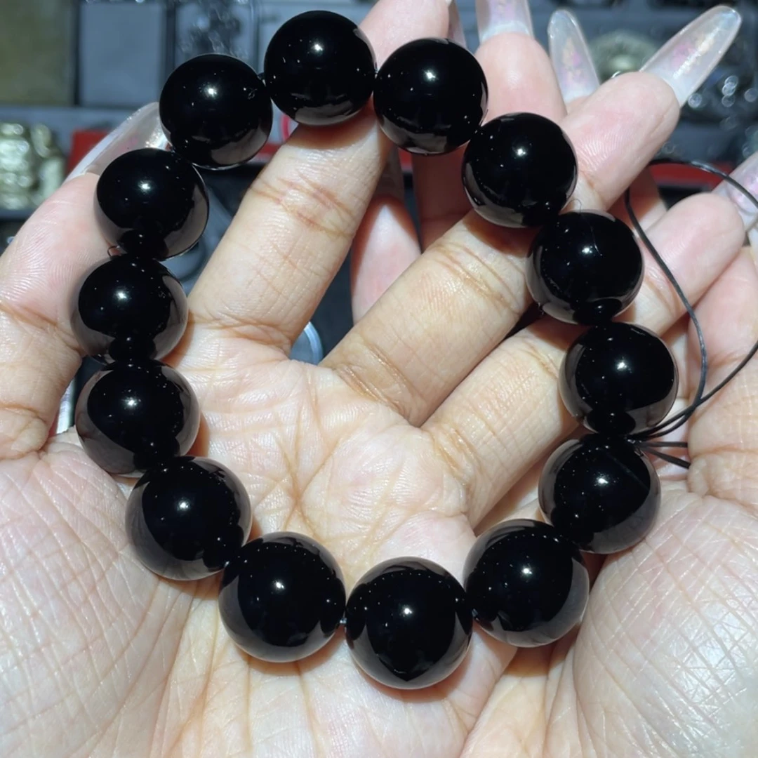 【闪购商品】未镶嵌黑曜岩手串用****5