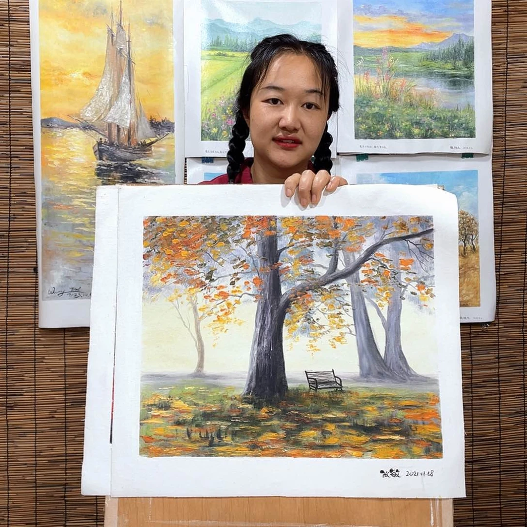 油画薇爽恭喜竞拍成功！