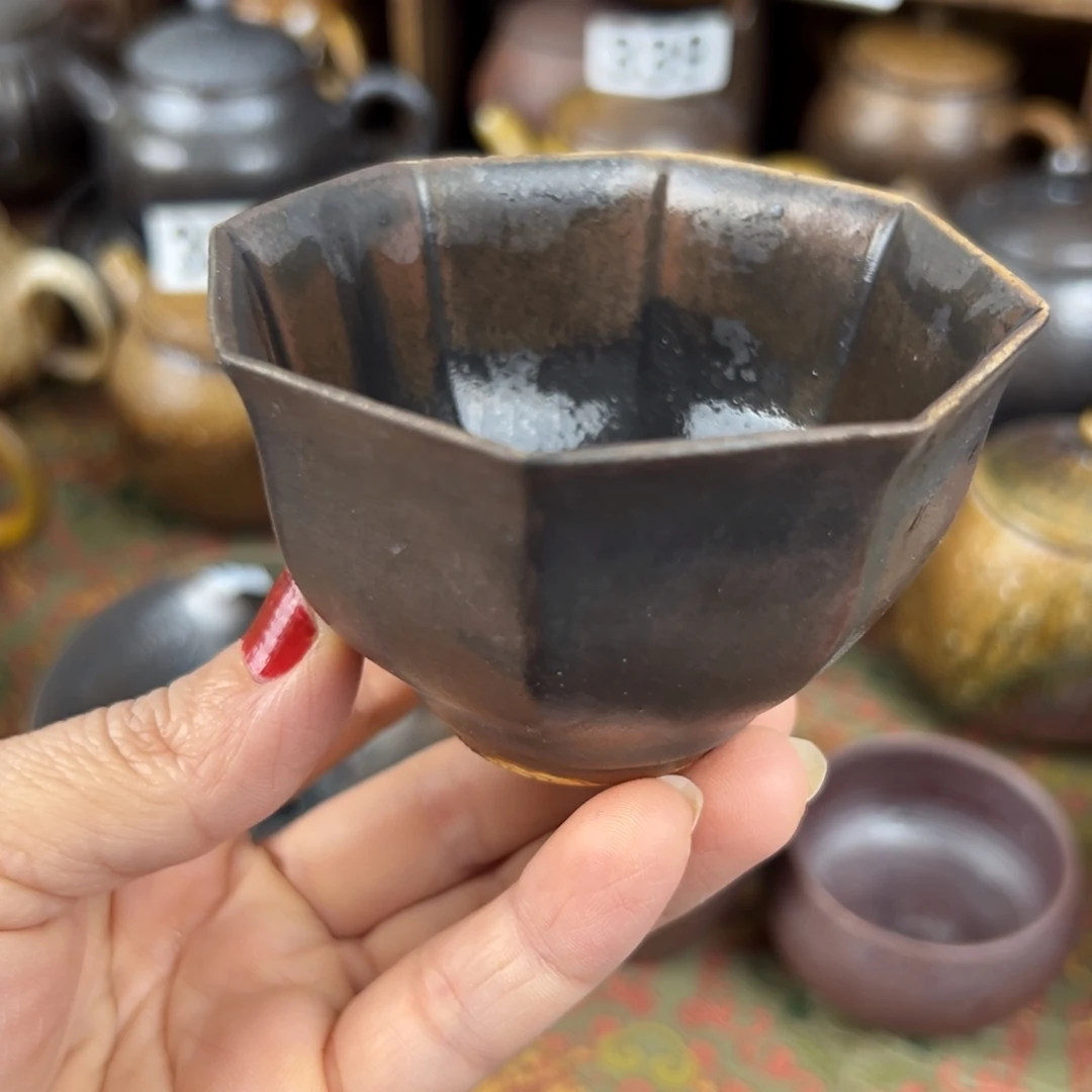 柴烧茶器柴烧茶器主人杯