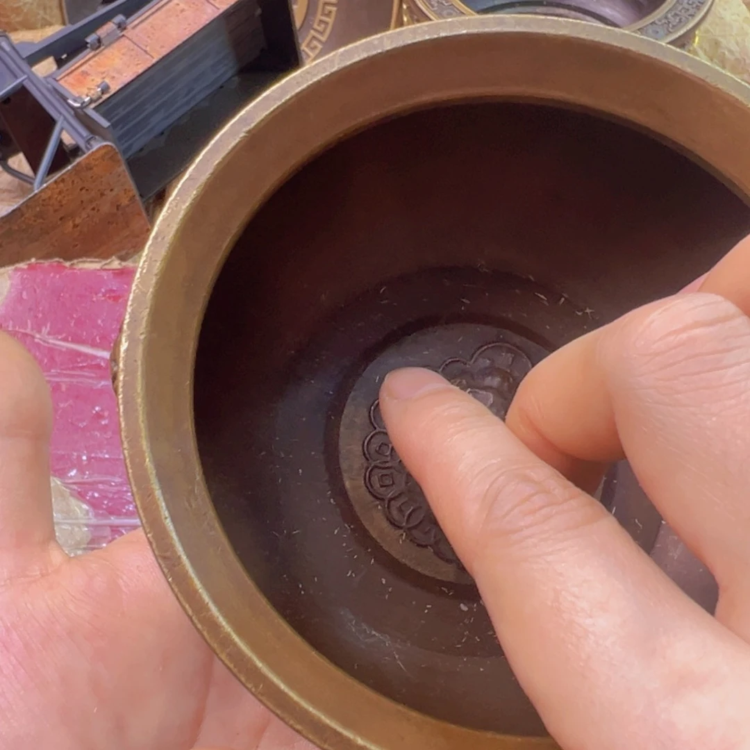 原矿风磨铜金蟾聚宝盆