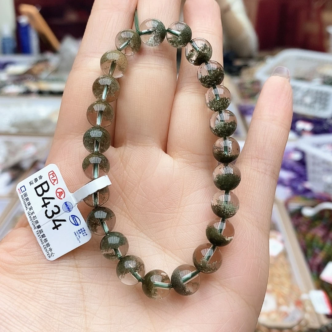 水晶手链未镶嵌B434 绿幽灵