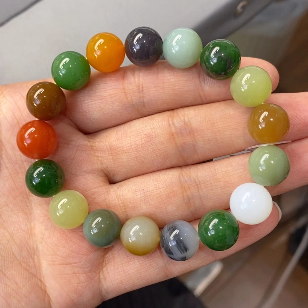 和田玉未镶嵌手串卡12