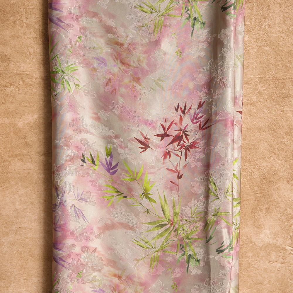 A002人丝香云纱花罗 1.4m 宽幅面料