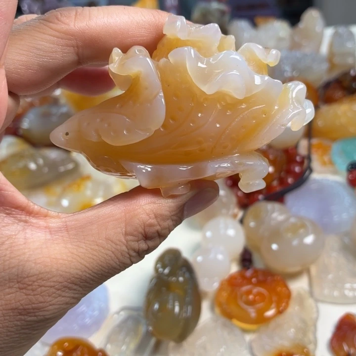 玛瑙/玉髓未镶嵌吊坠(不含链)