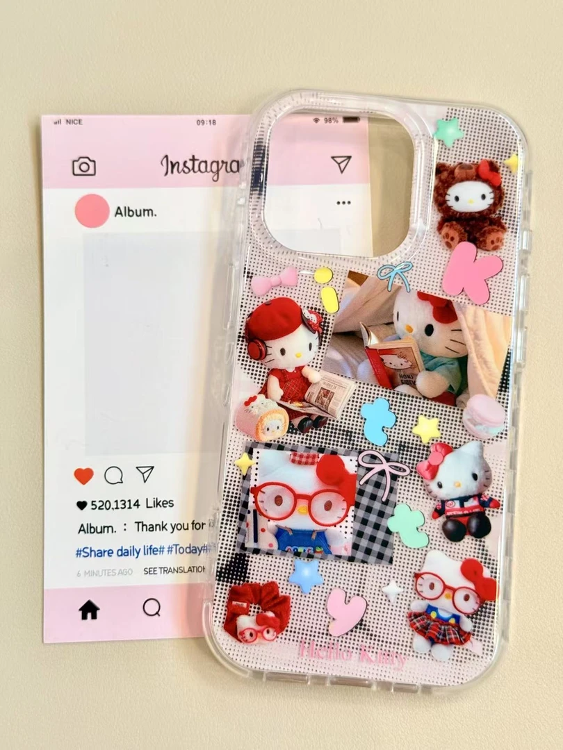 【包相机键】看书kt古早像素风爱心圆边可爱防摔适用于苹果16/15/14