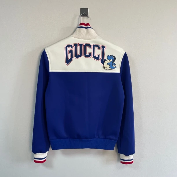 未使用 GUCCI/古驰 24SS拼色条纹字母夹克/XS码/原吊牌/价16500