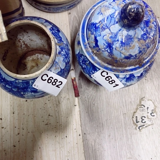 运****青花瓷器花瓶摆件
