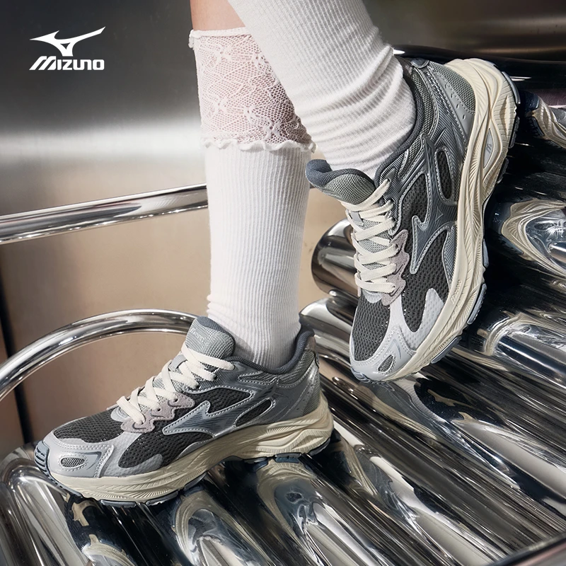 Mizuno/美津浓RACER S 1.0渣渣灰/19透气防滑耐磨跑鞋D1GH223519
