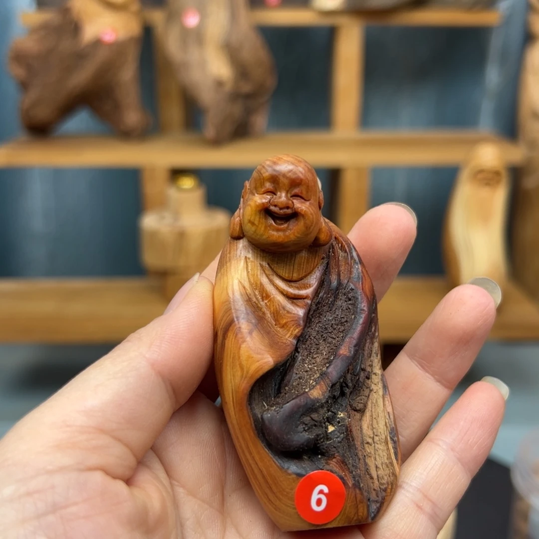用***9木崖柏木摆件手把件，